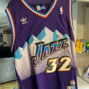 Adidas vintage Utah Jazz Karl Malone jersey size large